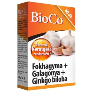 BioCo Fokhagyma + Galagonya + Ginkgo Biloba tabletta