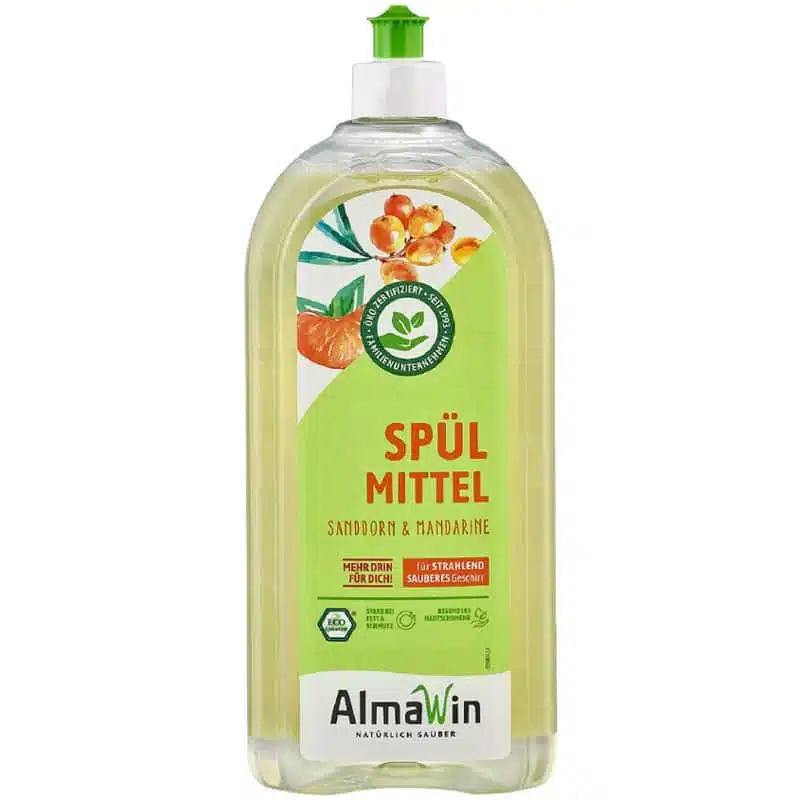 AlmaWin Öko kézi mosogatószer koncentrátum homoktövissel és mandarinnal - 1000ml AlmaWin Öko kézi mosogatószer koncentrátum homoktövissel és mandarinnal - 1000ml