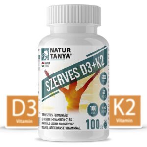 Natur Tanya Szerves D3+K2 vitamin tabletta - 100db