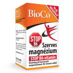 BioCo Szerves Magnézium STOP B6-vitamin tabletta - 90db