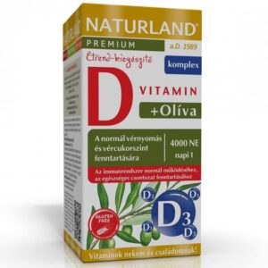 Naturland Olivalevél+D-vitamin 4000NE kapszula - 60db