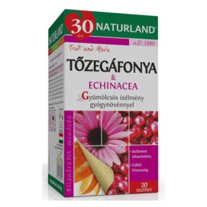 Naturland tőzegáfonya-echinacea gyümölcstea - 20 filter/doboz
