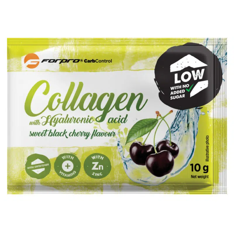 Forpro Low Carb Collagen Hyaluronsavval-Black Cherry - 10g