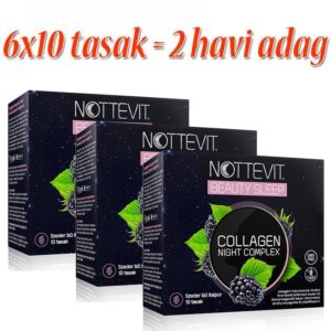 Nottevit Collagen Night Complex szeder ízű italpor - 6x10 tasak