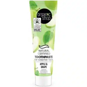 Organic Shop Minősített fogkrém érzékeny fogakra almával és szőlővel - 100g