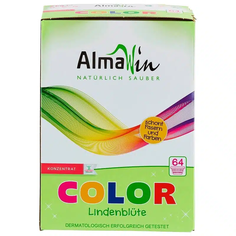 AlmaWin Color öko mosópor koncentrátum színes ruhákhoz hársfavirág kivonattal AlmaWin Color öko mosópor koncentrátum színes ruhákhoz hársfavirág kivonattal