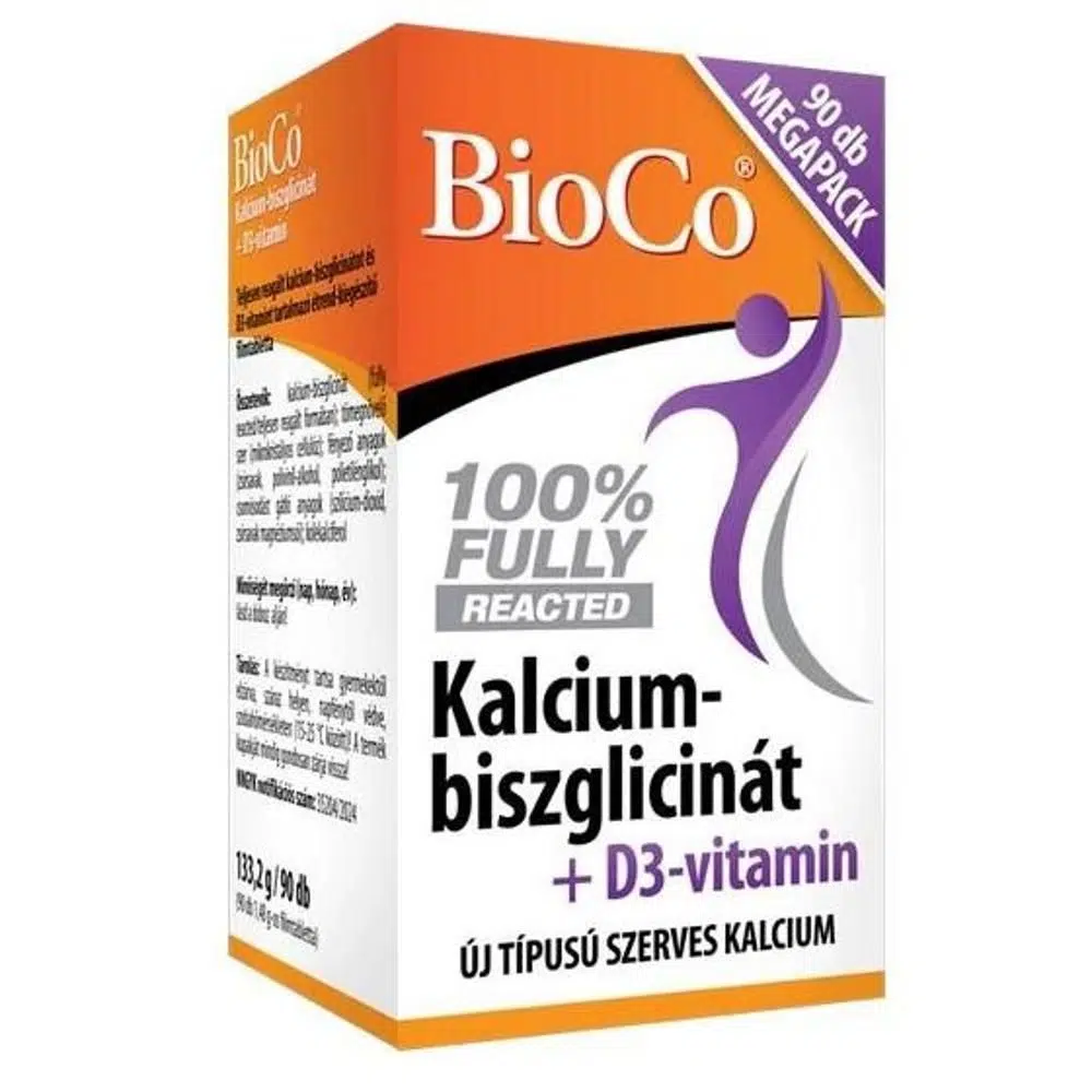 BioCo Kalcium-biszglicinát+D3-vitamin filmtabletta BioCo Kalcium-biszglicinát+D3-vitamin filmtabletta
