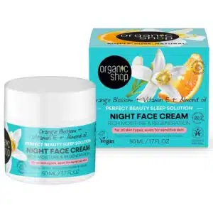 Organic Shop Éjszakai arckrém narancsvirággal E-vitaminnal és mandulaolajjal