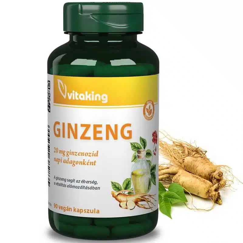 Vitaking Ginseng (ginzeng) kapszula - 90db Vitaking Ginseng (ginzeng) kapszula - 90db