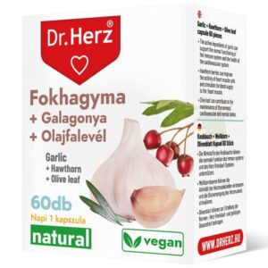 Dr. Herz Fokhagyma + Galagonya + Olajfalevél kapszula