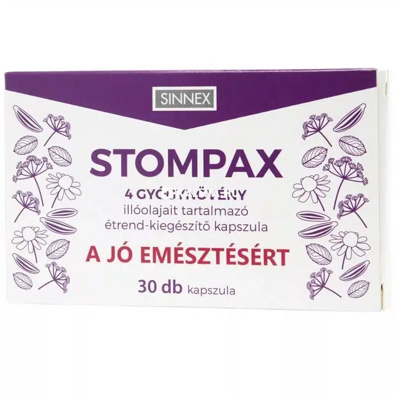 Stompax - Emésztést segítő kapszula Stompax - Emésztést segítő kapszula
