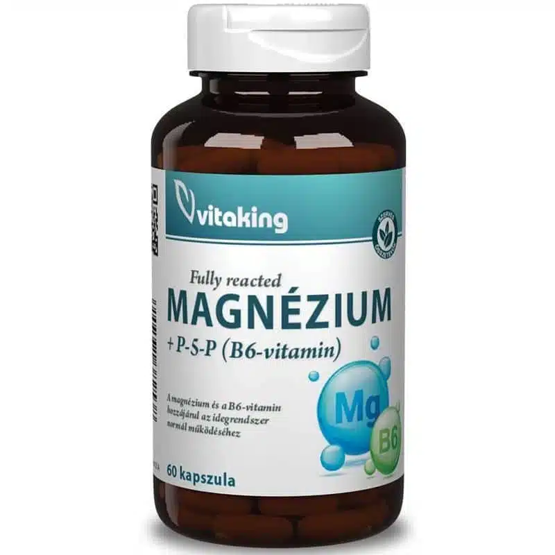 Vitaking Magnézium Biszglicinát + P5P (B6-vitamin) kapszula - 60db Vitaking Magnézium Biszglicinát + P5P (B6-vitamin) kapszula - 60db