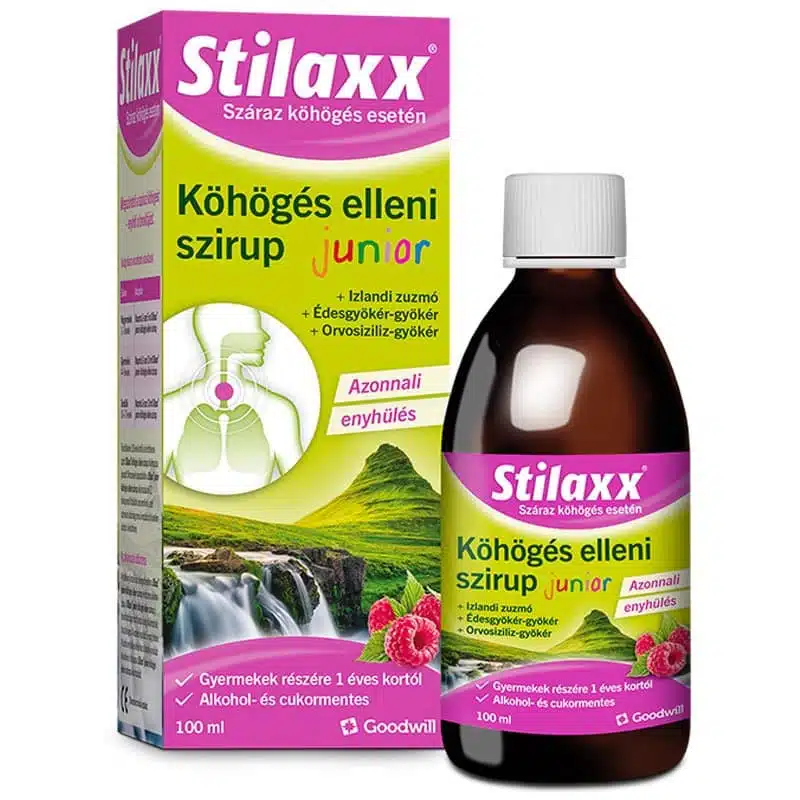 Goodwill Stilaxx JUNIOR köhögés elleni szirup Goodwill Stilaxx JUNIOR köhögés elleni szirup