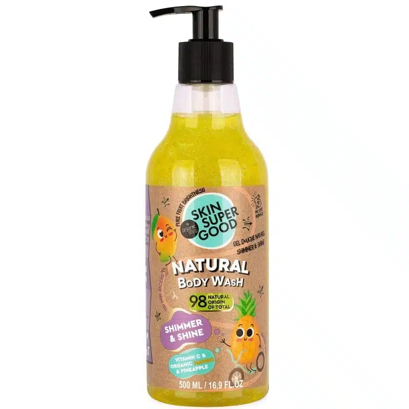 Skin Super Good Természetes Shimmer & Shine tusfürdő - 500ml Skin Super Good Természetes Shimmer & Shine tusfürdő - 500ml
