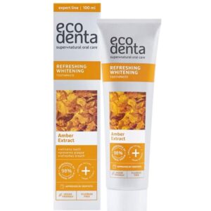 Ecodenta Fehérítő fogkrém borostyánkivonattal - 100ml