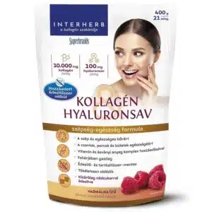 Interherb Kollagén&Hyaluronsav Porcépítő italpor Nádcukorral Vadmálna - 400g