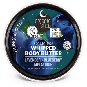 Organic Shop Nyugtató habos testvaj levendulával, áfonyával és melatoninnal - 250ml