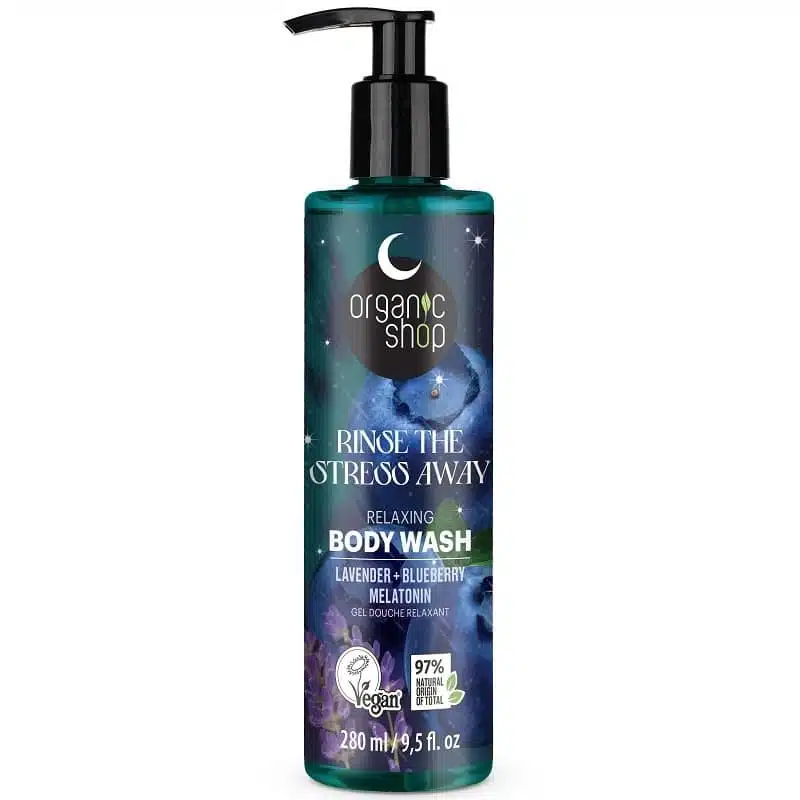 Organic Shop Relaxáló tusfürdő levendulával, áfonyával és melatoninnal - 260ml Organic Shop Relaxáló tusfürdő levendulával, áfonyával és melatoninnal - 260ml