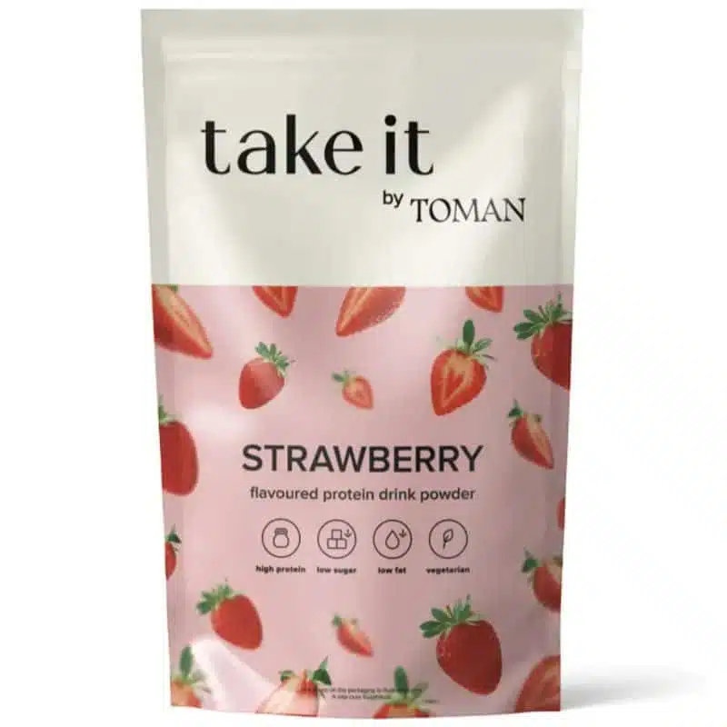 Take it by Toman Fehérje italpor - Eper - 450g Take it by Toman Fehérje italpor - Eper - 450g