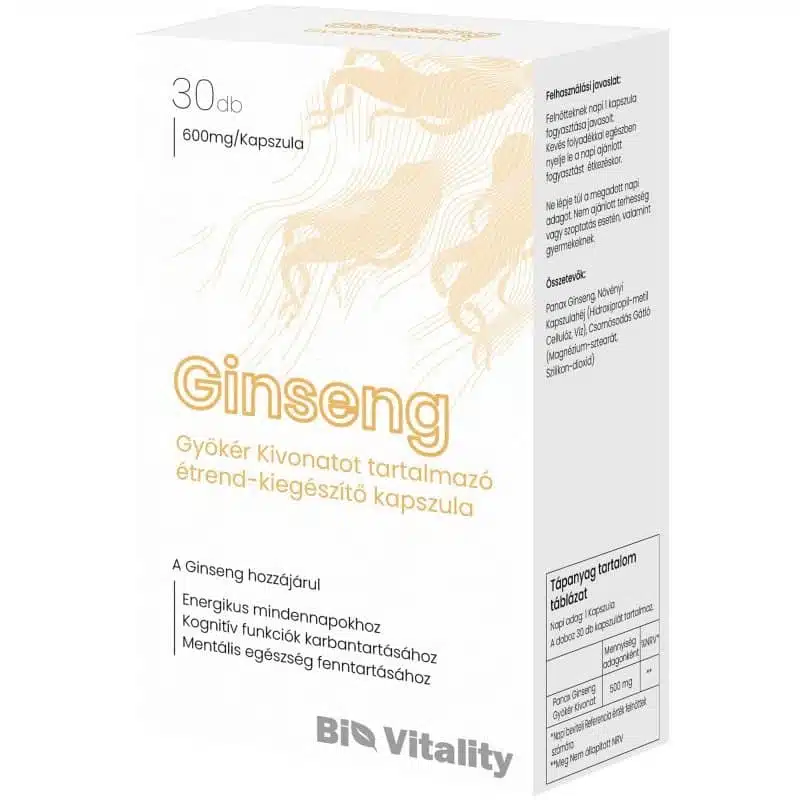 Bio Vitality Ginseng kapszula - 30db Bio Vitality Ginseng kapszula - 30db