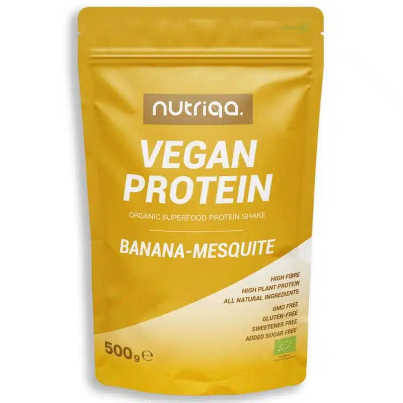 Nutriqa Bio Banán-Mesquite Vegán Proteinmix - 500g Nutriqa Bio Banán-Mesquite Vegán Proteinmix - 500g