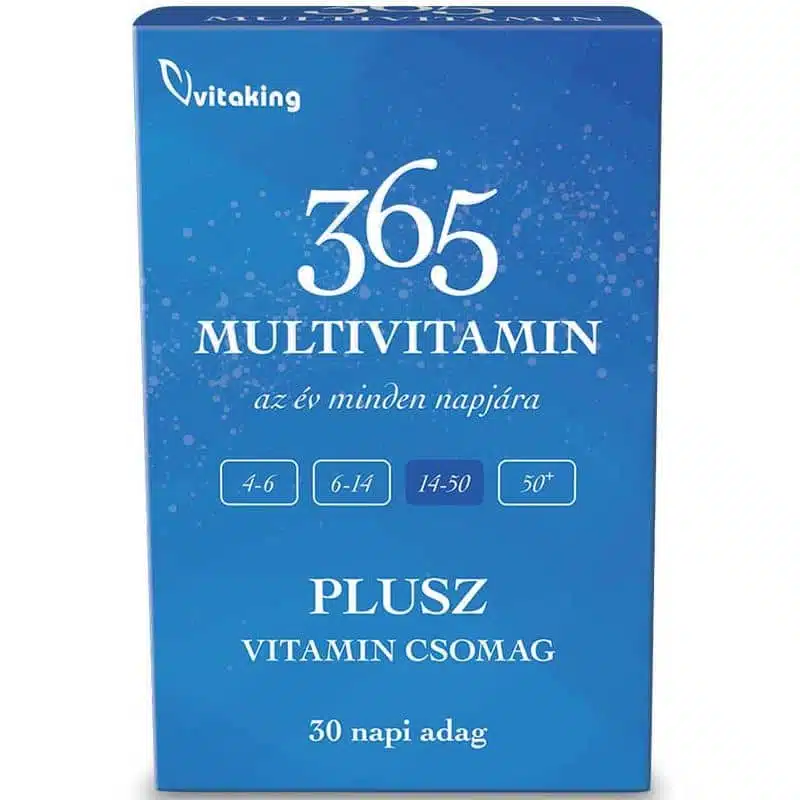 Vitaking 365 Multivitamin Plusz vitamin csomag - 30db Vitaking 365 Multivitamin Plusz vitamin csomag - 30db
