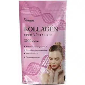 Vitaking Kollagén Eper ízű italpor - 330g