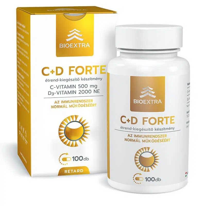 Bioextra C+D Forte Retard kapszula - 100db Bioextra C+D Forte Retard kapszula - 100db