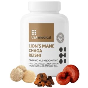 USA Medical Lion's Mane, Chaga és Reishi gomba TRIO - 60db