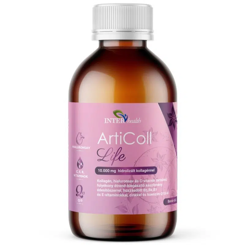Interhealth ArtiColl Life Folyékony Kollagén banán ízű ital - 500ml Interhealth ArtiColl Life Folyékony Kollagén banán ízű ital - 500ml