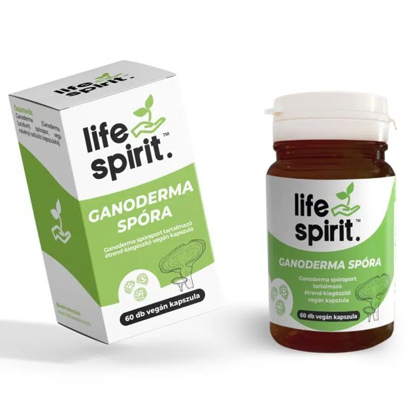 Life Spirit Ganoderma gombaspóraport tarlamazó kapszula - 60db Life Spirit Ganoderma gombaspóraport tarlamazó kapszula - 60db