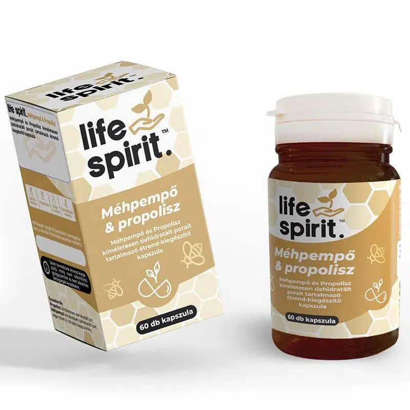 Life Spirit Méhpempő és Propolisz kapszula - 60db Life Spirit Méhpempő és Propolisz kapszula - 60db