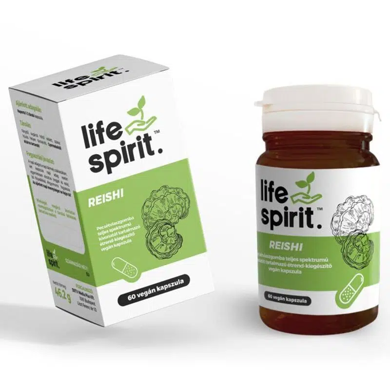 Life Spirit Reishi teljes spektrumú gombakivonat kapszula - 60db Life Spirit Reishi teljes spektrumú gombakivonat kapszula - 60db
