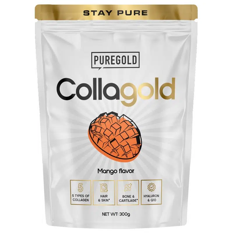 Pure Gold CollaGold Komplex Marha és Hal kollagén italpor Mangó - 300g Pure Gold CollaGold Komplex Marha és Hal kollagén italpor Mangó - 300g