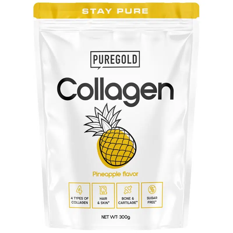 Pure Gold Collagen Marha kollagén italpor ananász - 300g Pure Gold Collagen Marha kollagén italpor ananász - 300g