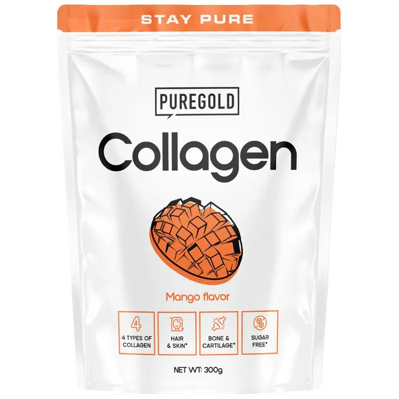 Pure Gold Collagen Marha kollagén italpor mangó - 300g Pure Gold Collagen Marha kollagén italpor mangó - 300g