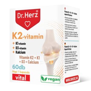 Dr. Herz K2-vitamin+K1+D3+Kálcium kapszula - 60db