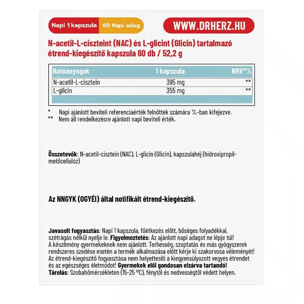 Dr. Herz NAC kapszula Dr. Herz NAC kapszula
