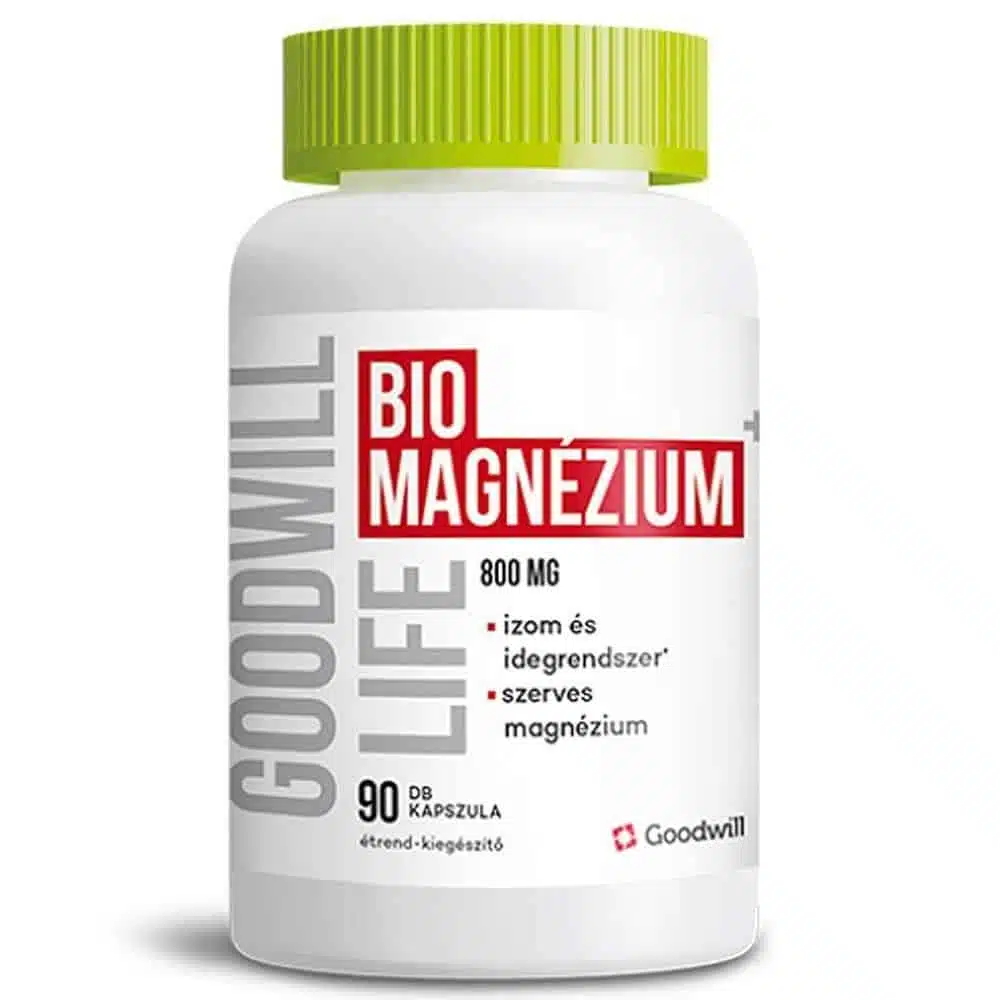 Goodwill Biomagnézium 800mg kapszula - 90db Goodwill Biomagnézium 800mg kapszula - 90db