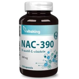 Vitaking NAC-390 N-Acetil L-Cisztein immunerősítő és nyákoldó kapszula - 120db