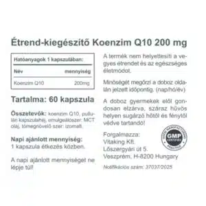 Vitaking Q10 200mg kapszula - 60db - Image 3 Vitaking Q10 200mg kapszula - 60db - Image 3