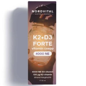 Nordvital K2+D3 Forte csepp - 30ml