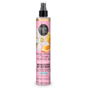 Organic Shop Miraculous Splash Mask narancsvirággal C-vitaminnal és hialuronsavval - 100ml