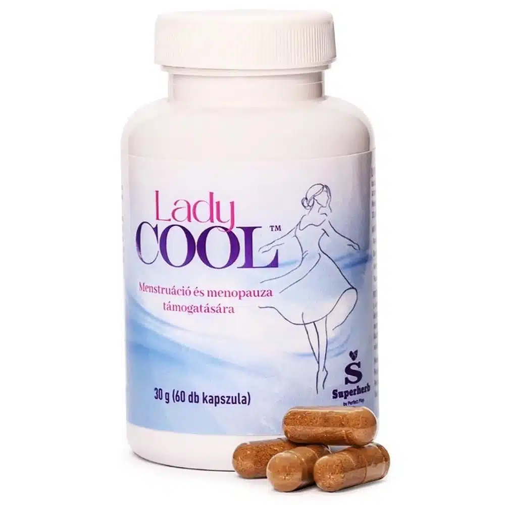 Superherb Lady Cool menopauza és menstruáció támogató kapszula - 60db Superherb Lady Cool menopauza és menstruáció támogató kapszula - 60db