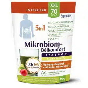Interherb XXL Mikrobiom-Bélkomfort 5in1 alma-körte italpor - 210g