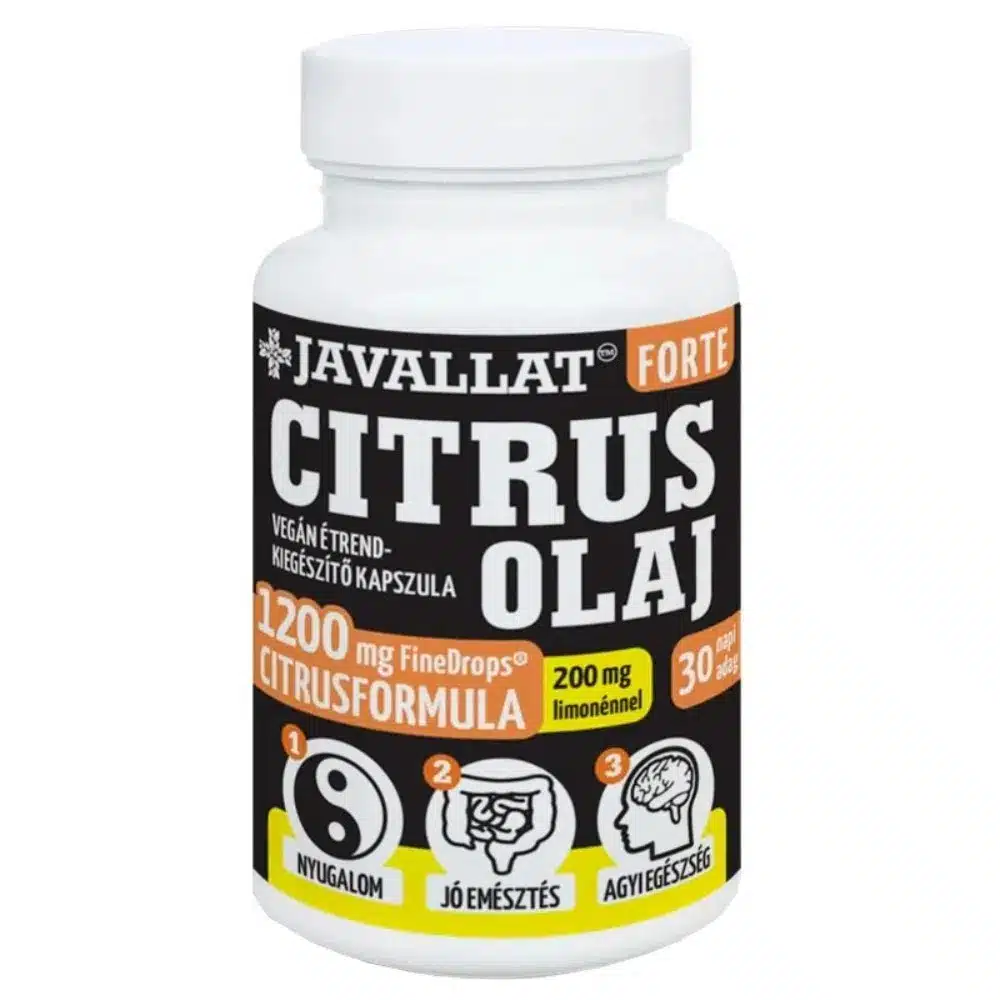 Javallat Citrus olaj Forte kapszula - 60db Javallat Citrus olaj Forte kapszula - 60db