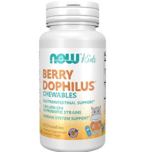 Now Berry Dophilus gyerek probiotikum erdei gyümölcs ízű rágótabletta - 60db