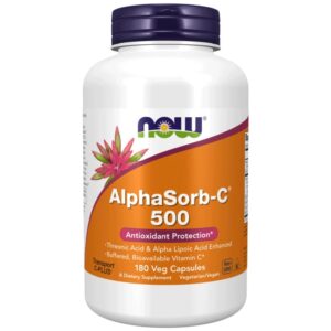 Now AlphaSorb - C-vitamin 500 mg - 180db