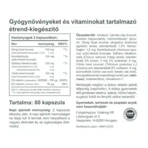 Vitaking Gyógynövény Komplex 50+ nőknek kapszula - 60db - Image 2
