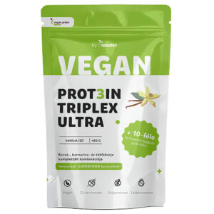 Netamin Vegan Prot3in Triplex Ultra vanília ízű fehérjepor Superfood keverékkel - 450g